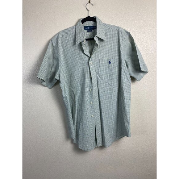 Ralph Lauren Other - Ralph Lauren Men Classic Fit Button Up Green Plaid Short Sleeve Shirt Size Large